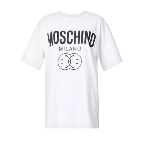 Moschino Double Smiley White T-Shirt 222EA07119541 2001